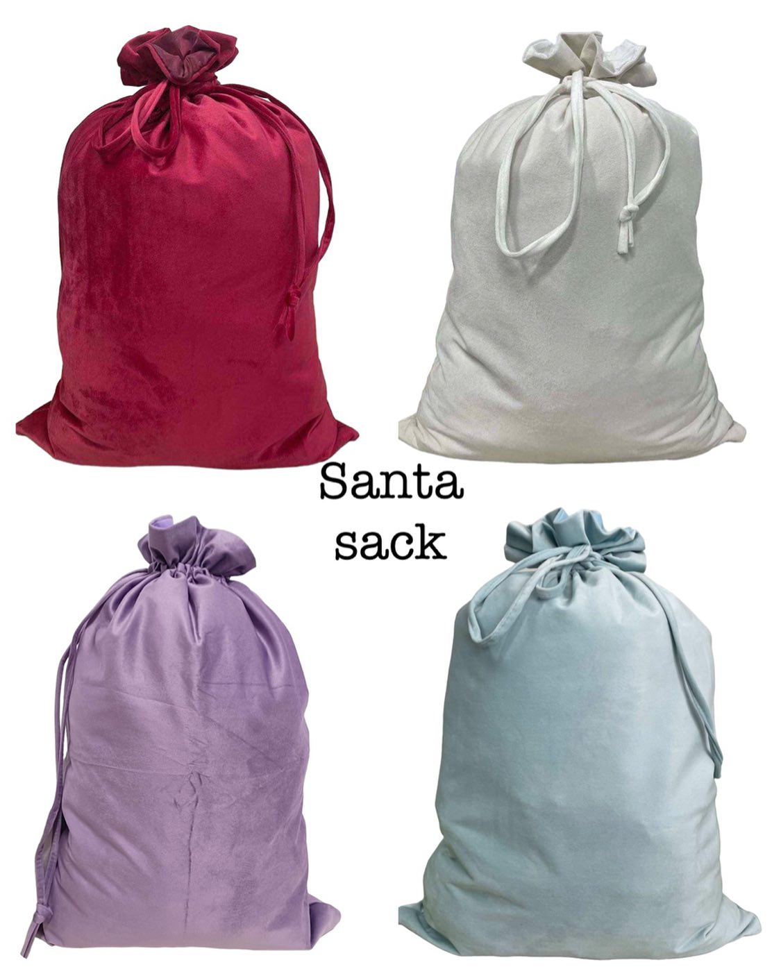 Personalised velvet santa discount sack