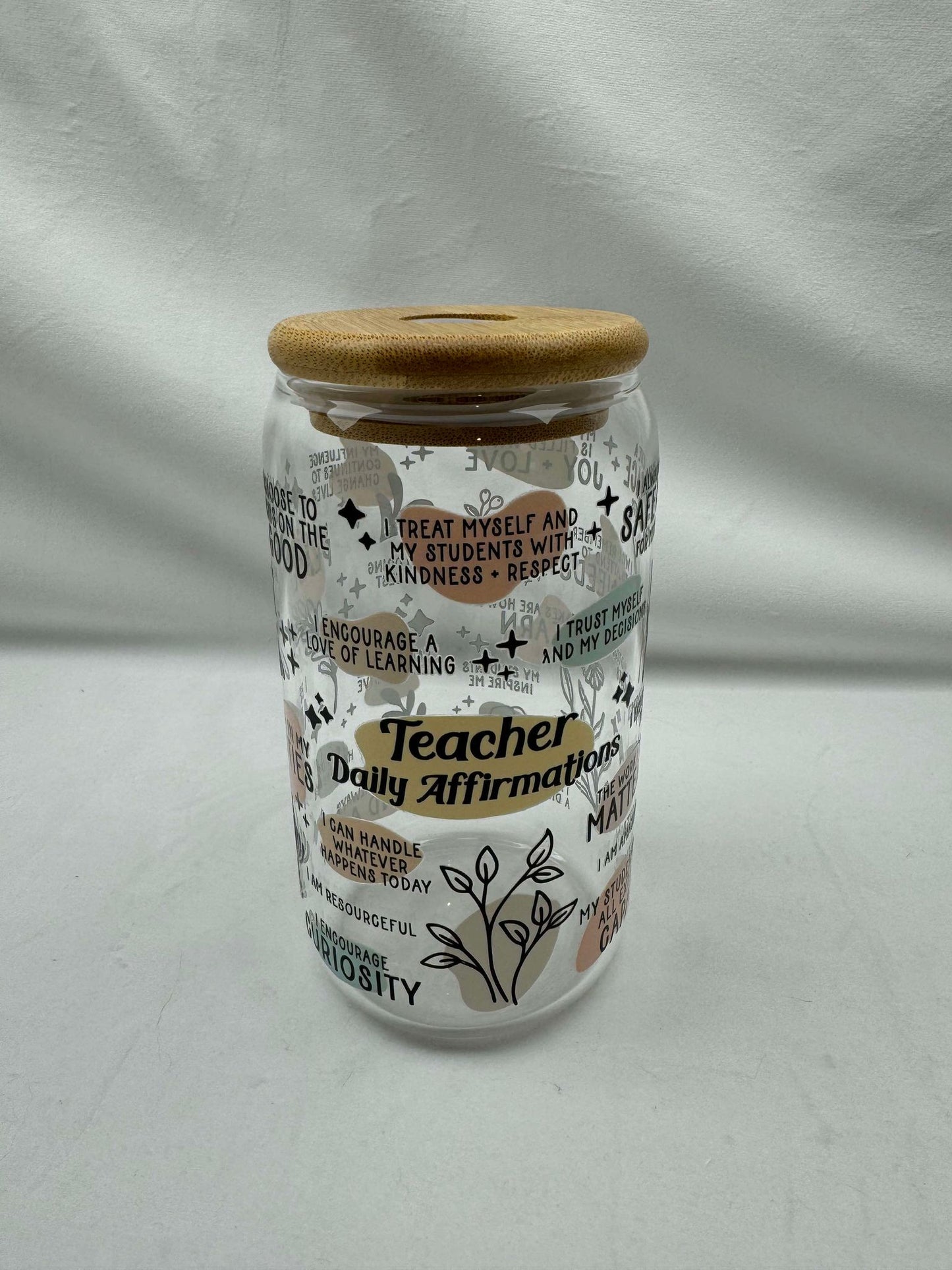 Personalised teacher tumblers with UVDTF