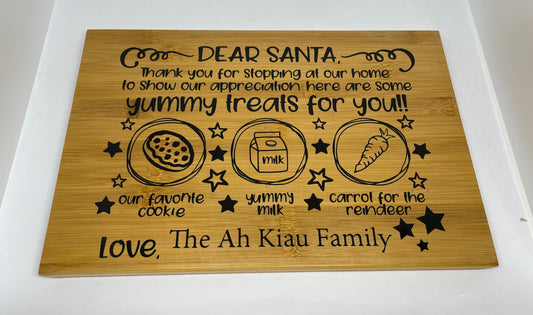 Personlised Santa tray