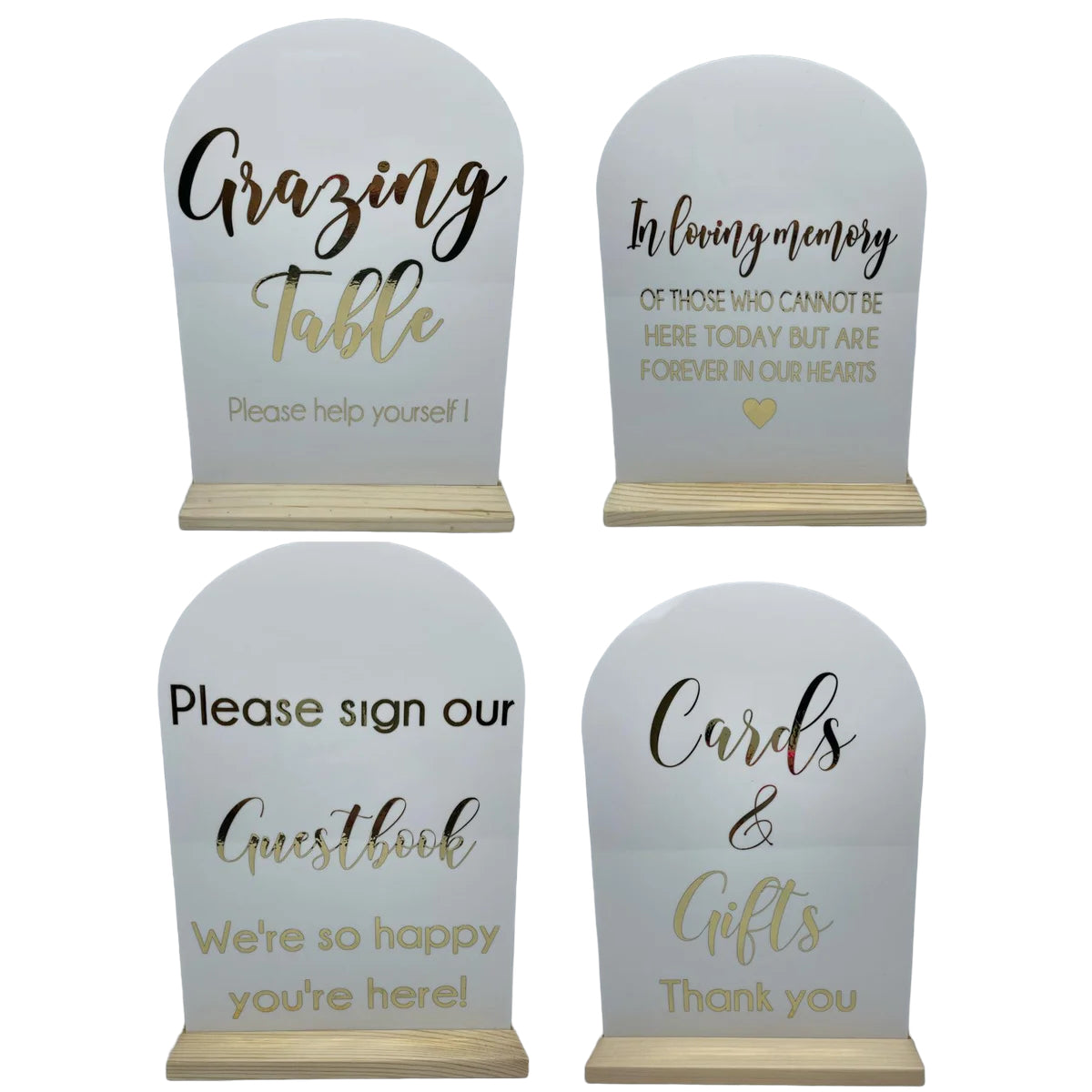 Personalised acrylic signage Shaped