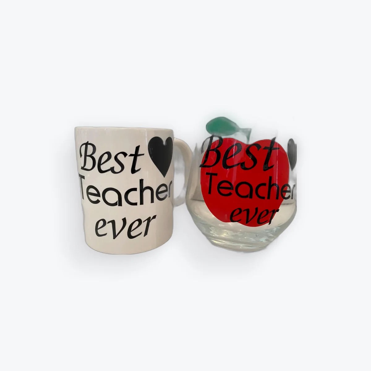 Personlised teacher glassware